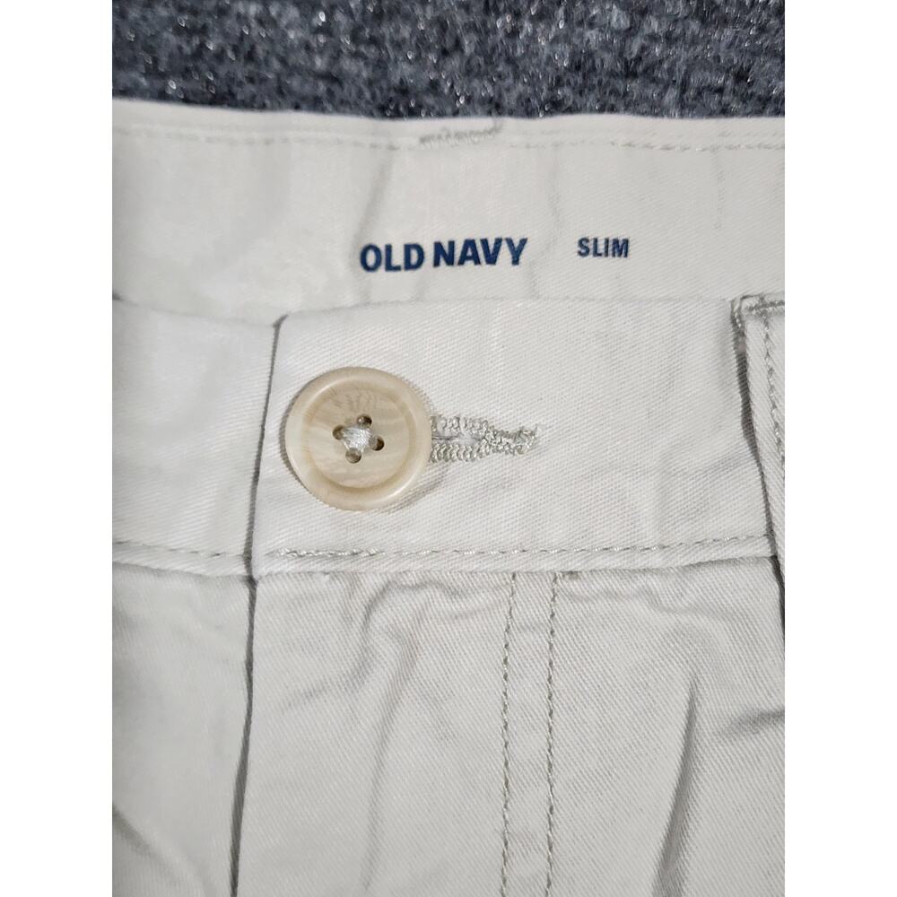 Old Navy Mens Slim Chino ~ Size 30x32, Bone Khaki - Picture 3 of 6